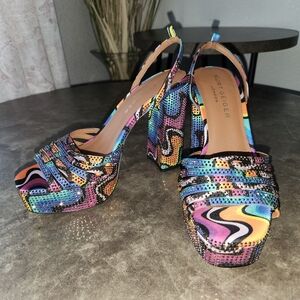 Kurt Geiger Multicolor Platform Sandals